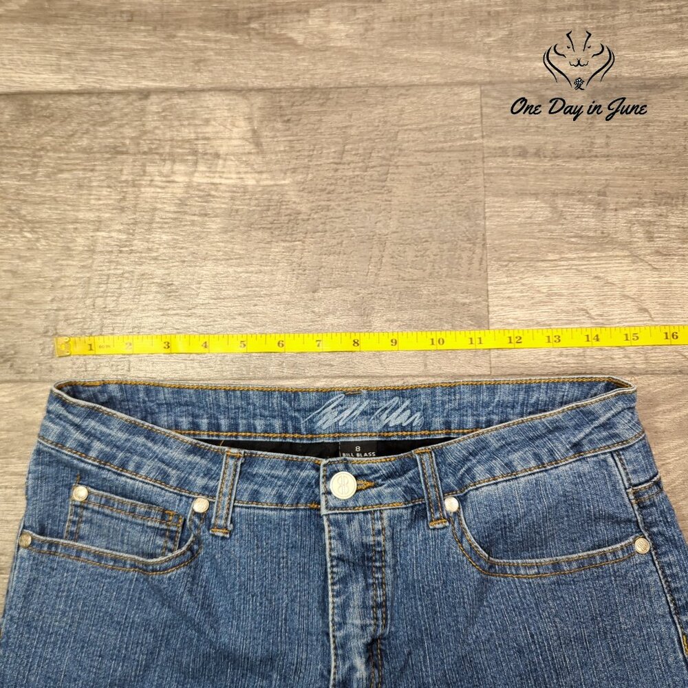 Bill Blass Stretch Bootcut Jeans Size 8 - Picture 3 of 6